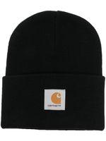 Carhartt WIP bonnet à patch logo - Noir