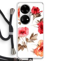 Roosjes: Huawei P50 Pro Transparant Hoesje met koord