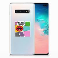 Samsung Galaxy S10 Plus | Sillicone Back Cover | Popart Princess