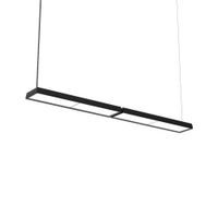 Louis Poulsen Slim Box Suspended Double Hanglamp - 3000K 4823lm Wireless Bluetooth - Opal - Zwart