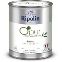 O'PUR verf voor muren, houtwerk & radiatoren - RIPOLIN - 472822 - Wit - Fluweel satijn - 2 L