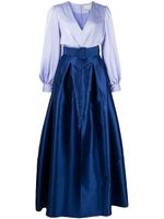 Sachin & Babi robe longue Zoe colour block - Bleu - thumbnail