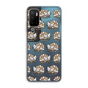 Slapende poes: Xiaomi Poco M3 Pro 5G Transparant Hoesje