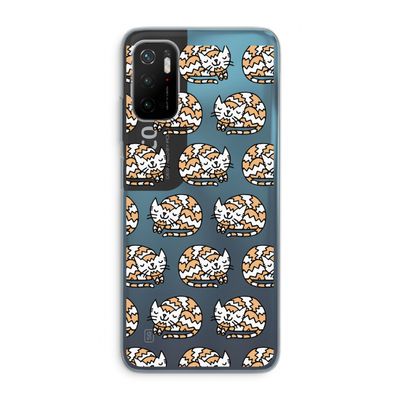 Slapende poes: Xiaomi Poco M3 Pro 5G Transparant Hoesje