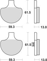 TRW Brake pad mcb 548 organic standard
