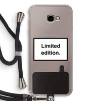 Limited edition: Samsung Galaxy J4 Plus Transparant Hoesje met koord