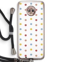 Bollen: Motorola Moto G6 Transparant Hoesje met koord
