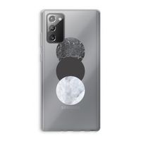 Marmeren cirkels: Samsung Galaxy Note 20 / Note 20 5G Transparant Hoesje