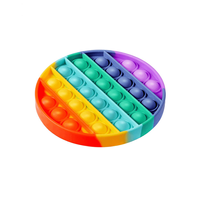 Pop it Fidget Toy Regenboog - Bekend van TikTok - Rondje- Rainbow - thumbnail