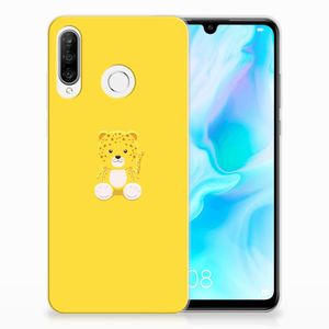 Huawei P30 Lite Telefoonhoesje met Naam Baby Leopard