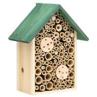 Insectenhotels 2 st 23x14x29 cm massief vurenhout - thumbnail