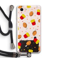 Chicken 'n Fries: Pixel 3 XL Transparant Hoesje met koord