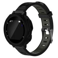 Effen kleur siliconen horloge beschermhoes voor de Garmin F235 / F750(Black)