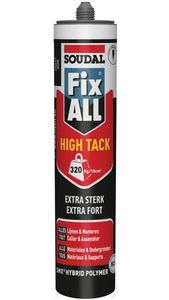 Soudal Fix - All "High-Tack" | Lijmkit | Zwart | 290 ml - 153986