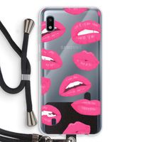 Bite my lip: Samsung Galaxy A10 Transparant Hoesje met koord