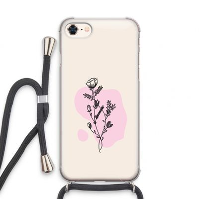 Roses are red: iPhone 7 Transparant Hoesje met koord