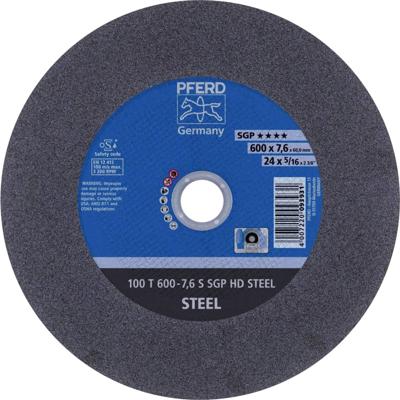 PFERD TOOLS 100 T 600-7,6 S SGP HD STEEL/60,0 66397707 Doorslijpschijf recht 600 mm 5 stuk(s) Getemperd staal, Staal