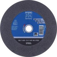 PFERD TOOLS 100 T 600-7,6 S SGP HD STEEL/60,0 66397707 Doorslijpschijf recht 600 mm 5 stuk(s) Getemperd staal, Staal
