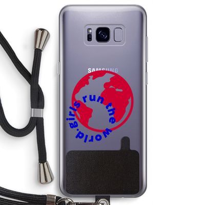 Run The World: Samsung Galaxy S8 Transparant Hoesje met koord