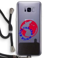 Run The World: Samsung Galaxy S8 Transparant Hoesje met koord