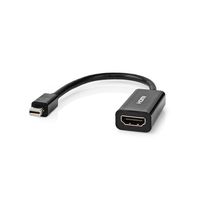 Nedis Mini DisplayPort-Kabel | 21.6 Gbps | 0.2 m | 50 stuks - CCGT37650BK02 CCGT37650BK02 - thumbnail