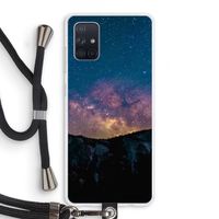 Travel to space: Samsung Galaxy A71 Transparant Hoesje met koord