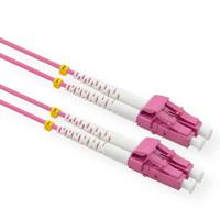 VALUE F.O. Kabel 50/125µm OM4, LC/LC, low-Loss connector , violet, 5 m - thumbnail