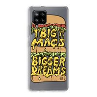 Big Macs Bigger Dreams: Samsung Galaxy A42 5G Transparant Hoesje Big Macs Bigger Dreams: Samsung Galaxy A42 5G Transparant Hoesje