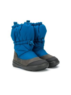 Camper Kids bottes en cuir à lien de resserrage - Bleu