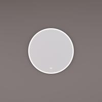 HIPP Design spiegel Rond Mat Zwart LED Baan 80 x 3 cm met Touch Dimmer en Spiegelverwarming