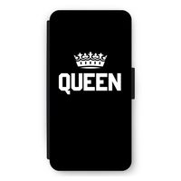Queen zwart: iPhone 11 Flip Hoesje