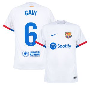 FC Barcelona Shirt Uit 2023-2024 + Gavi 6