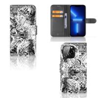 Telefoonhoesje met Naam iPhone 13 Pro Skulls Angel