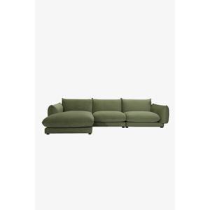 Sissy-Boy Countess 4-zits bank chaise longue links Olive green