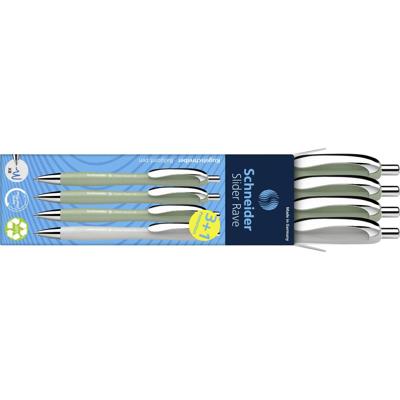 Schneider Schreibgeräte 4 stuk(s) Slider Rave XB Trend 25, Box 4 Stück sortiert 132664 Balpen Kleur inkt: Blauw N/A