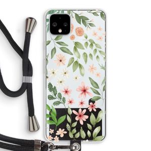 Botanical sweet flower heaven: Pixel 4 XL Transparant Hoesje met koord