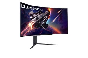 LG 45GR95QE-B computer monitor 113 cm (44.5") 3440 x 1440 Pixels Wide Quad HD OLED Zwart