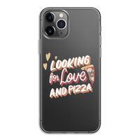 Pizza is the answer: iPhone 11 Pro Transparant Hoesje