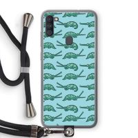 Kroko: Samsung Galaxy A11 Transparant Hoesje met koord