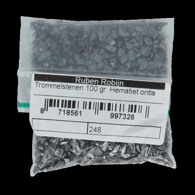 Trommelstenen hematiet ontladingmix maat 0 100 Gram Trommelstenen hematiet ontladingmix maat 0 100 Gram