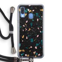 Terrazzo N°10: Samsung Galaxy A40 Transparant Hoesje met koord