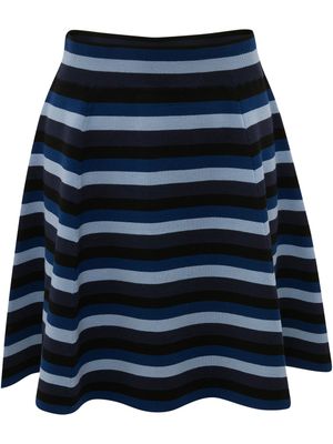 JW Anderson minijupe évasée à rayures - Bleu