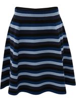 JW Anderson minijupe évasée à rayures - Bleu JW Anderson minijupe évasée à rayures - Bleu