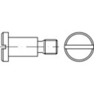 TOOLCRAFT 1063134 Platkopschroeven M8 6 mm Sleuf DIN 923 RVS 100 stuk(s)