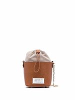 Maison Margiela petit sac seau 5AC en cuir - Marron