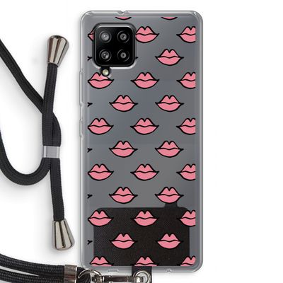 Lipjes: Samsung Galaxy A42 5G Transparant Hoesje met koord