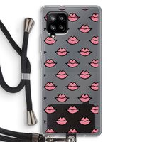 Lipjes: Samsung Galaxy A42 5G Transparant Hoesje met koord