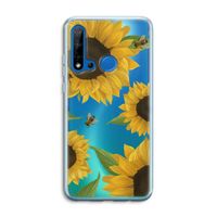 Sunflower and bees: Huawei P20 Lite (2019) Transparant Hoesje