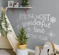 Tekst muursticker the most wonderful time
