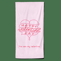 Valentijn handdoek Happy Valentine&apos;s day - Pillow Buddies